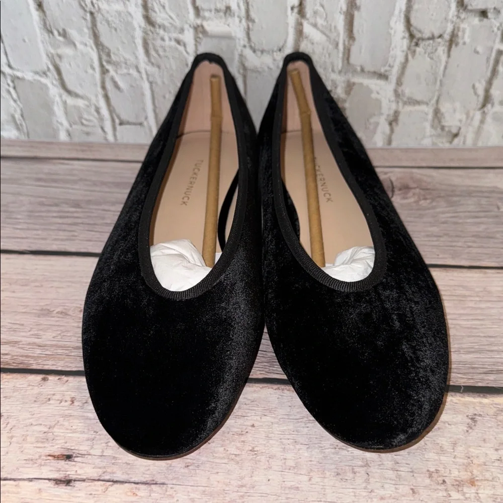 Black Velvet Nina Flats